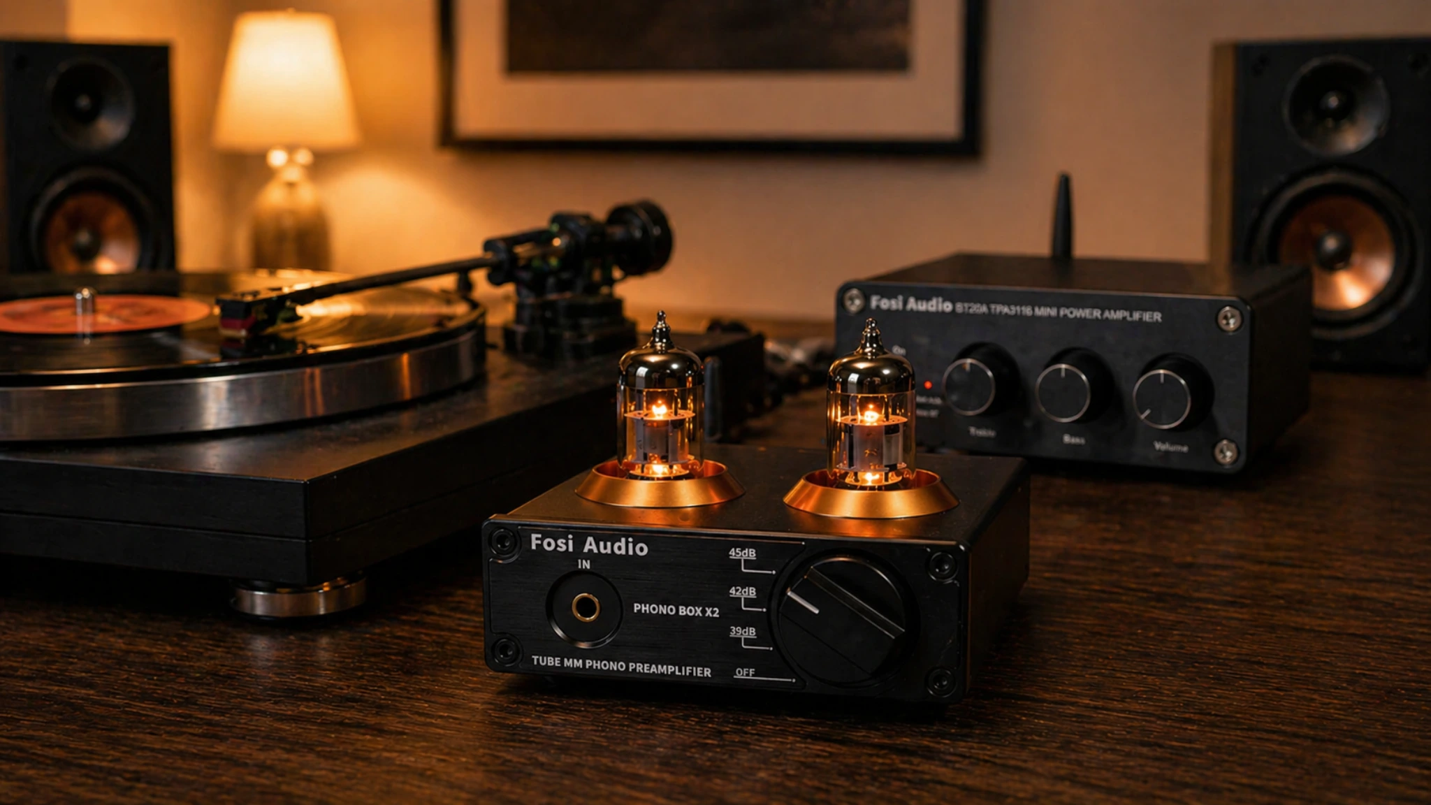 Fosi Audio Box X2 tube phono preamplifier