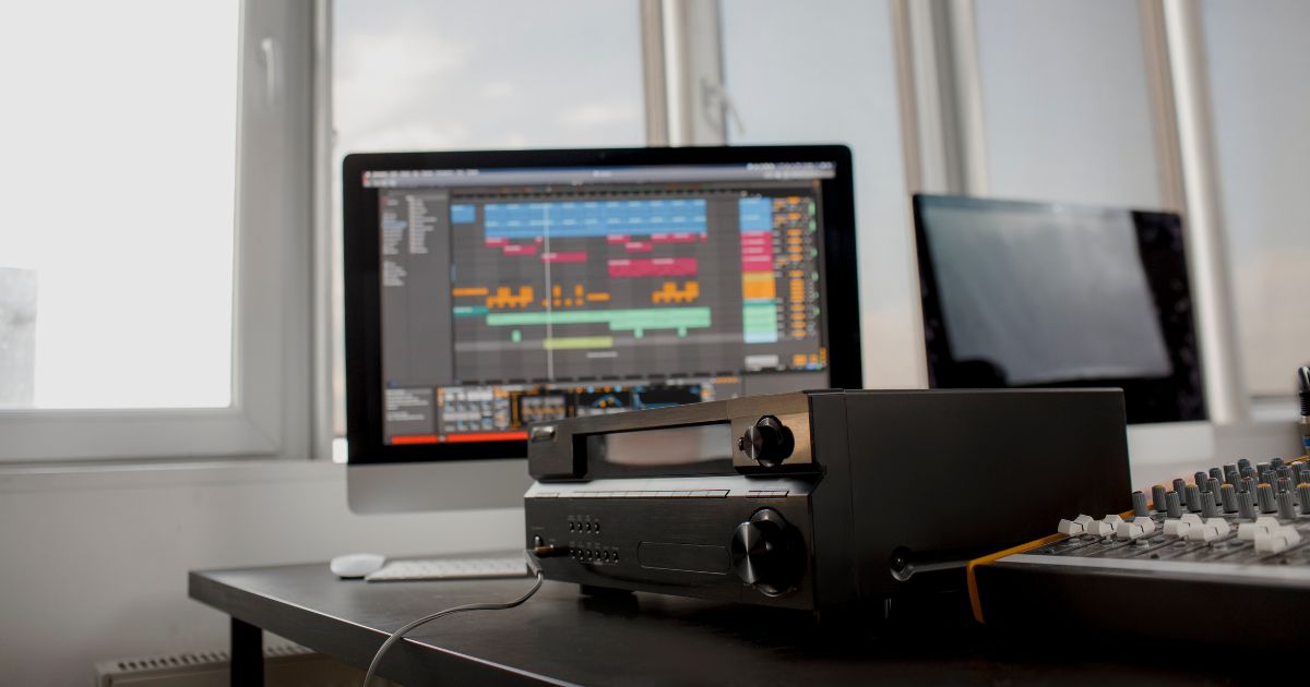 Sound Amplifier Connect and Audio Mixer Monitor Speakers