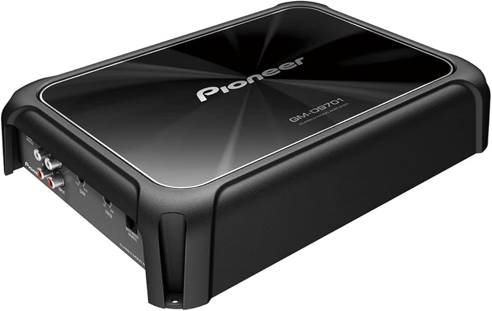 Pioneer GM-D9701 mono amplifier top panel and controls