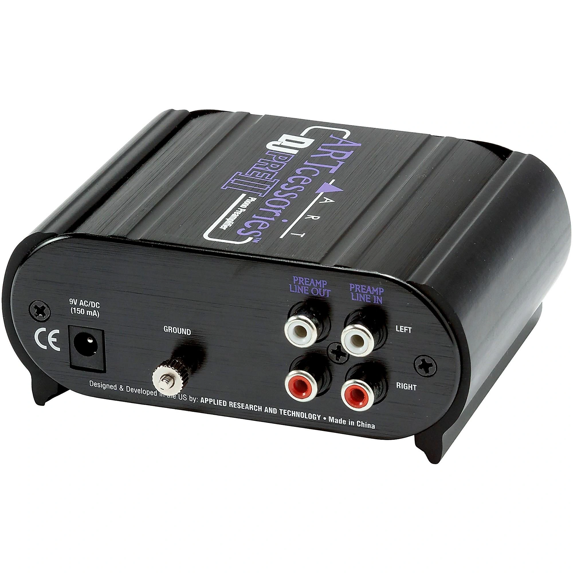 ART DJPREII rear panel RCA input output connections